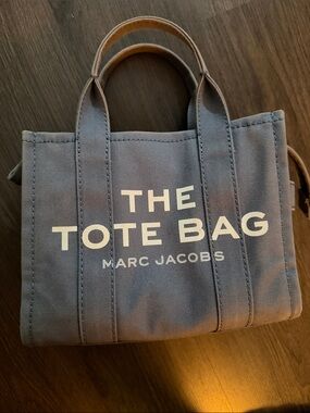 Marc Jacobs Blue Canvas 'The Tote Bag' Small Men's Tote